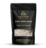 Granni’s Kitchen Oats With Nuts – 100% whole grain oats with a blend of seeds, dehydrated fruits, and nuts. Specially designed for weight loss, rich in fiber, with no preservatives or artificial flavors. Ideal for a healthy, balanced breakfast.