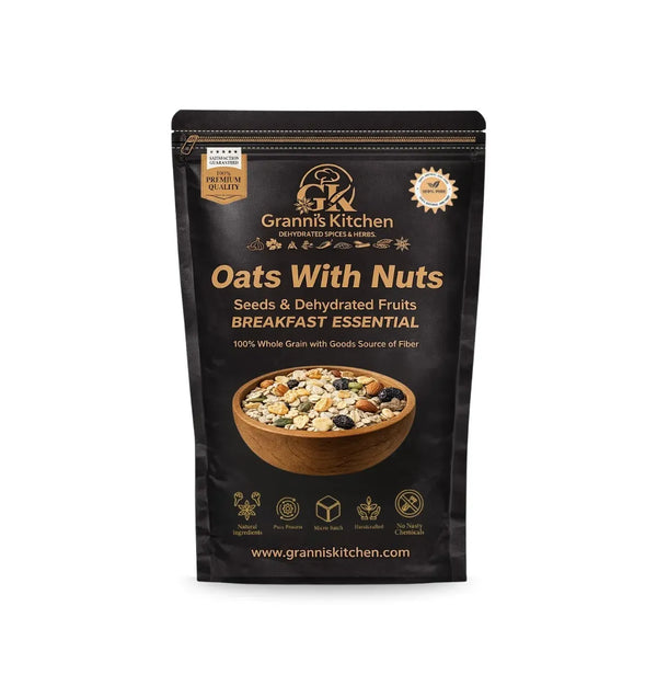 Grann's Kitchen Oats with Nuts package on a white background