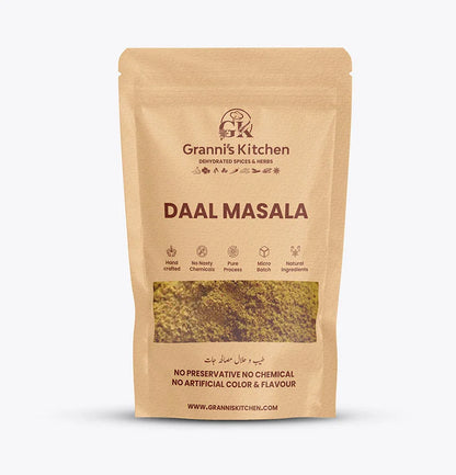 Granni's Kitchen Daal Masala - Handcrafted with Natural Ingredients, Free from Preservatives, Artificial Colors & Flavors. Made Using a Pure Process and Micro-Batch Production for Fresh and Flavorful Lentil Dishes. Perfect for Adding Authentic Flavor to Your Daal.
